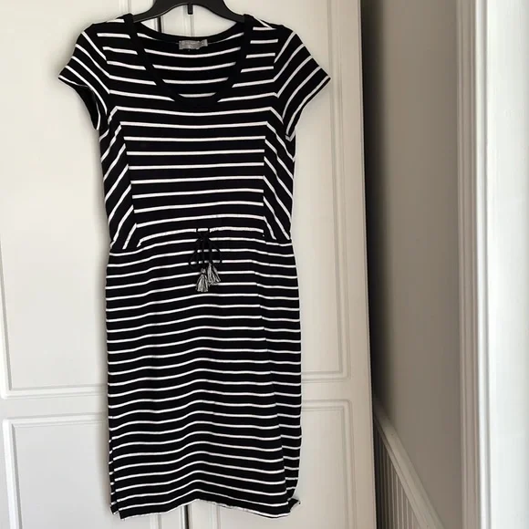 Talbots Sport Stripe Midi Dress - Picture 3 of 8